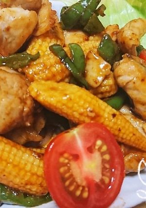 ☆鶏肉とヤングコーンの炒め物☆-レシピのメイン写真