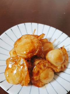 お弁当に❢串刺しベビーホタテの照り焼き-レシピのメイン写真