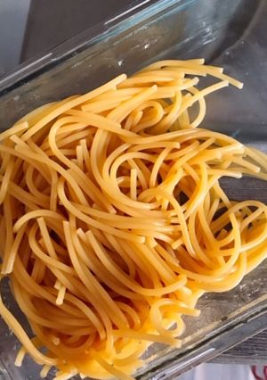 ＜海外で作る！＞パスタで中華麺★レンジ-レシピのメイン写真