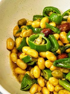 ししとうとお豆のおかずサラダ-レシピのメイン写真