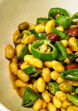 ししとうとお豆のおかずサラダ-レシピのメイン写真