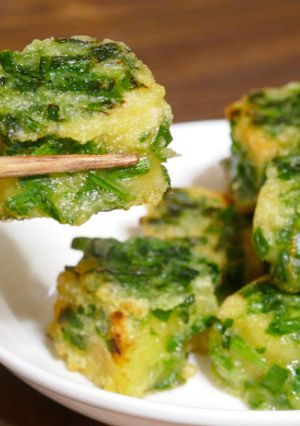 簡単☆ニラたっぷり！高野豆腐のニラ衣焼き-レシピのメイン写真