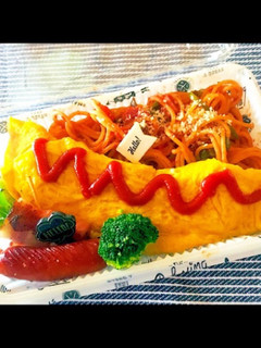 オムレツ弁当-レシピのメイン写真
