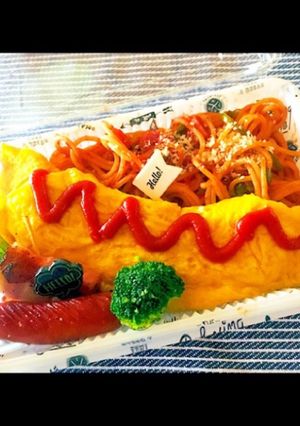 オムレツ弁当-レシピのメイン写真