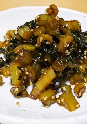 我が家の定番☆チャチャッと野沢菜炒め-レシピのメイン写真