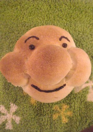 アンパンマンパン♪(乳製品・卵なし)-レシピのメイン写真