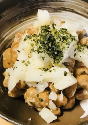 毎日の納豆●塩茹でポテト添え-レシピのメイン写真