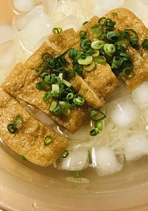 あまから薄揚げ煮で●冷製きつね素麺-レシピのメイン写真