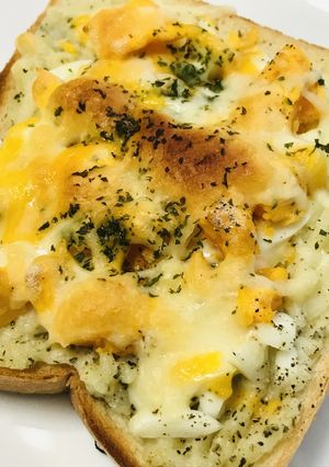 ポテトサラダ＆たまごチーズトースト-レシピのメイン写真
