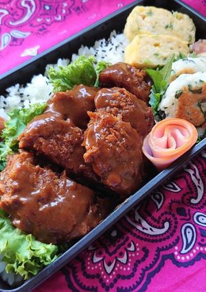 2020/9/24 カツカレー風弁当-レシピのメイン写真