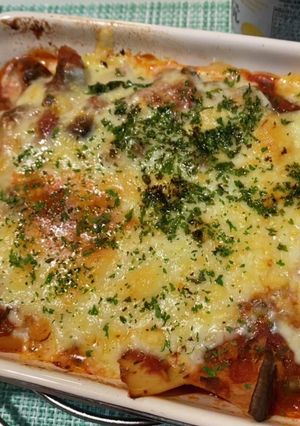 トマトときのこのグラタン風-レシピのメイン写真
