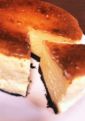 4号型で！レーズン入チーズケーキ-レシピのメイン写真