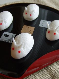 お月見に♪うさぎまんじゅう-レシピのメイン写真