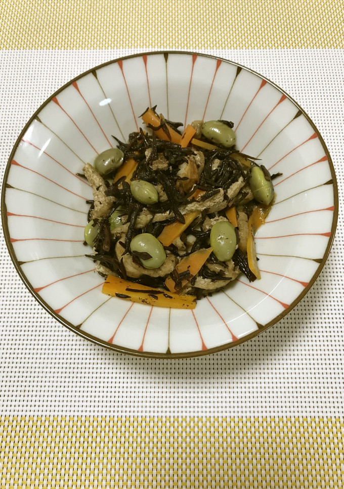 紫ずきんとひじきの煮物-レシピのメイン写真