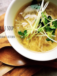 もやしたっぷり★簡単味噌ラーメン風スープ-レシピのメイン写真