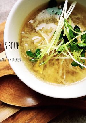 もやしたっぷり★簡単味噌ラーメン風スープ-レシピのメイン写真