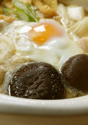 乾燥しいたけの味噌煮込みうどん-レシピのメイン写真