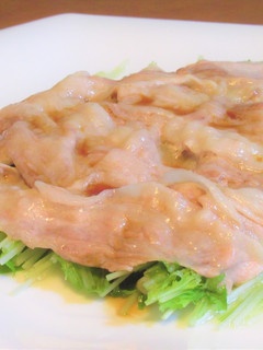 レンチン!豚バラ肉と水菜のポン酢醤油-レシピのメイン写真