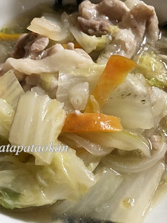 ワンボールで♡豚肉と白菜の重ね煮-レシピのメイン写真
