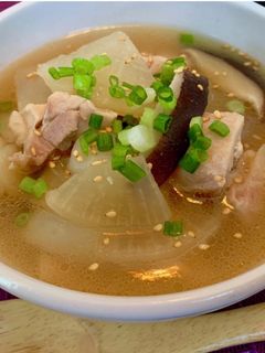 鶏肉と蒟蒻の具沢山ヘルシー中華スープ-レシピのメイン写真