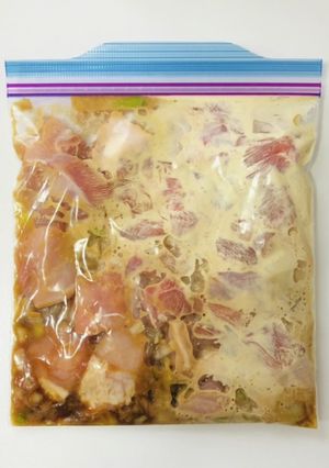 【下味冷凍】鶏ももと長ネギのオイマヨ炒め-レシピのメイン写真
