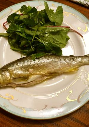 低温調理器で作る　鮎のコンフィ-レシピのメイン写真