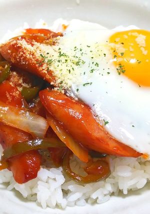 ちゃちゃっとランチ☆ナポリタン丼-レシピのメイン写真
