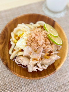 手作りポン酢で☆冷しゃぶうどん-レシピのメイン写真