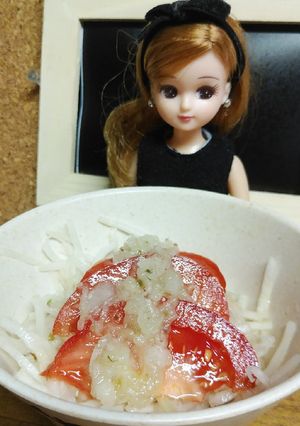 リカちゃん♡梨ドレッシングのトマトサラダ-レシピのメイン写真