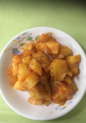 【保育園給食】ポテトのいかチリソース風-レシピのメイン写真