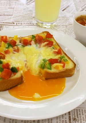 SNS映えとっても簡単ピザトースト-レシピのメイン写真