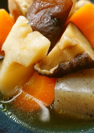 福岡県　乾燥しいたけの煮物（筑前煮風）-レシピのメイン写真