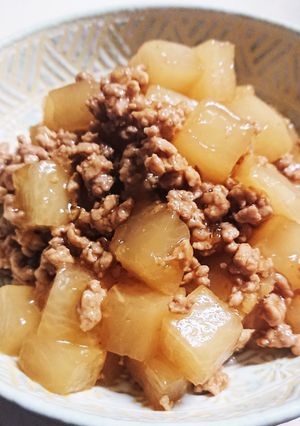生姜多め☆大根と豚ひき肉の煮物-レシピのメイン写真