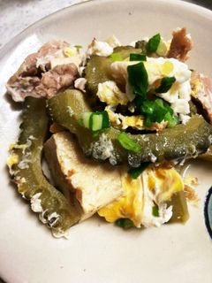 ゴーヤと豆腐の甘辛煮-レシピのメイン写真