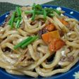 すき焼き味の焼きうどん☆
