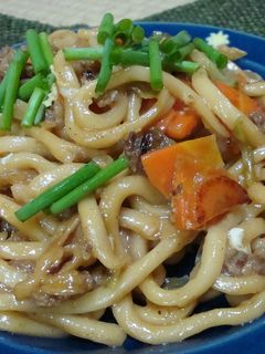 すき焼き味の焼きうどん☆-レシピのメイン写真