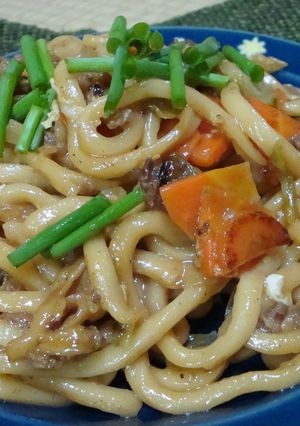 すき焼き味の焼きうどん☆-レシピのメイン写真