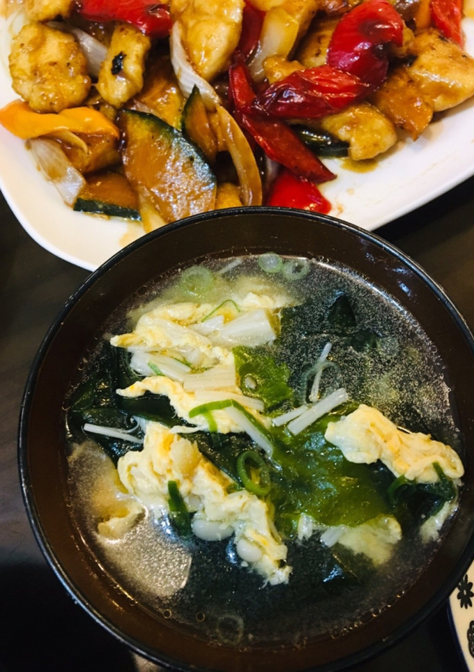 えのきとわかめの卵スープ-レシピのメイン写真