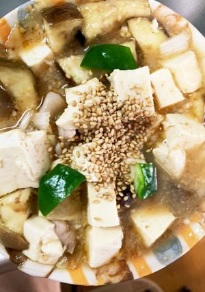全てレンジ豚こま麻婆豆腐&茄子-レシピのメイン写真