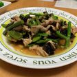 ニンニクの芽とキクラゲと豚肉の中華炒め