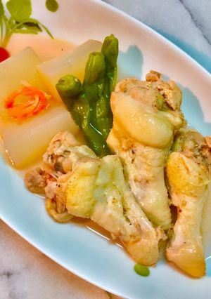 No2663鶏手羽元と大根の生姜煮-レシピのメイン写真