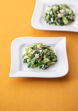 小松菜と豆腐のみそマヨサラダ-レシピのメイン写真