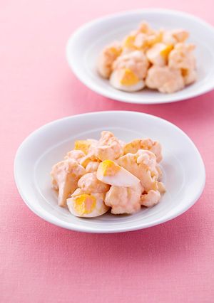 カリフラワーとゆで卵のケチャマヨサラダ-レシピのメイン写真