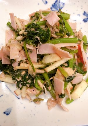 春菊のツナハムりんごサラダ-レシピのメイン写真