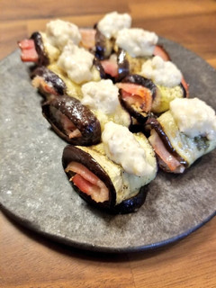 ナスとベーコンのくるくる巻き-レシピのメイン写真