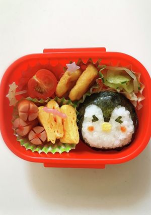 簡単！年少さんの幼稚園ペンギン弁当♡-レシピのメイン写真