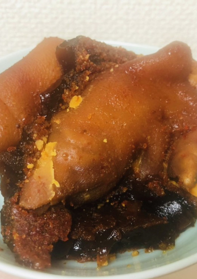 ずぼらの簡単　韓国風味付け豚足-レシピのメイン写真