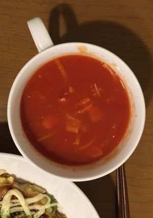 トマト缶で簡単！トマトスープ-レシピのメイン写真