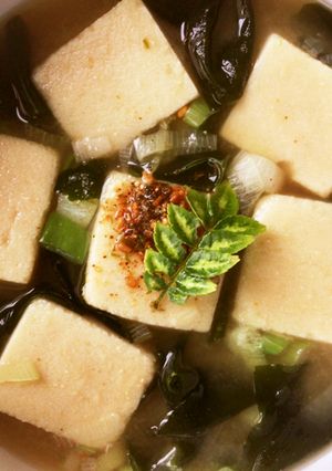 レンジで簡単 高野豆腐の燃焼系味噌汁-レシピのメイン写真