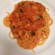 なすとベーコンのトリプルトマトパスタ